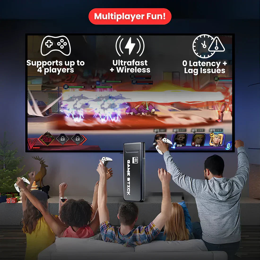 Valerux™ - WIRELESS CONSOLE 60,000+ LICENSED GAMES + 2 FREE CONTROLLERS